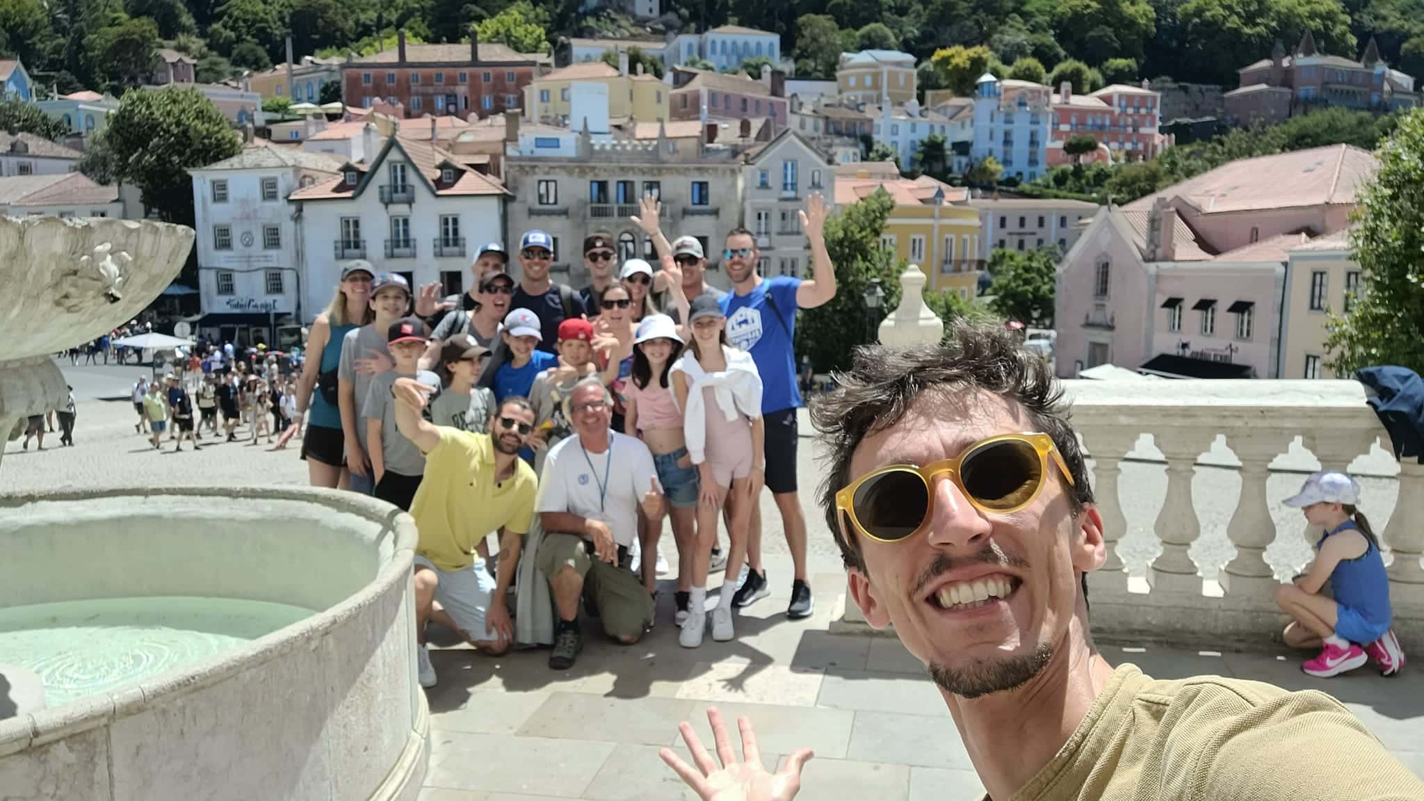 Guests enjoying a private Sintra tuk tuk tour with Yes, You Deserve!